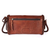 ADBGM267 Mini Western Leather Crossbody - Braided Edge & Turquoise Concho