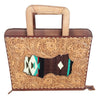 GIBGX1377-Briefcase Genuine Western Leather Women Bag