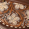 ADBGA491 American Darling Hand Tooled Genuine Leather & Hair-On Cowhide Western Jewelry Case