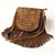 ADBGA495 American Darling Western Leather Messenger Bag with Fringes Full Grain