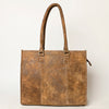 ADBGA496 American Darling Western Leather Tote Bag Full Grain Genuine Leather