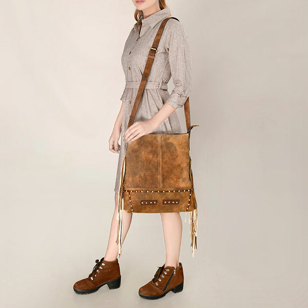 ADBGA503 Large Crossbody Genuine Western Leather Women Bag