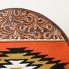 ADBGA486 American Darling Hand Woven Saddle Blanket Canteen Bag Leather Fringes