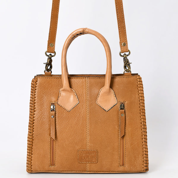 ADBGA488 American Darling Hair-On Cowhide Leather Tote Bag Floral Carved