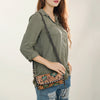 ADBGA489 American Darling Hand Tooled Leather Small Cross body Bag Western Purse