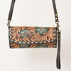 ADBGA489 American Darling Hand Tooled Leather Small Cross body Bag Western Purse