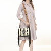 ADBG324 American Darling Saddle Blanket Fringes Messenger Bag