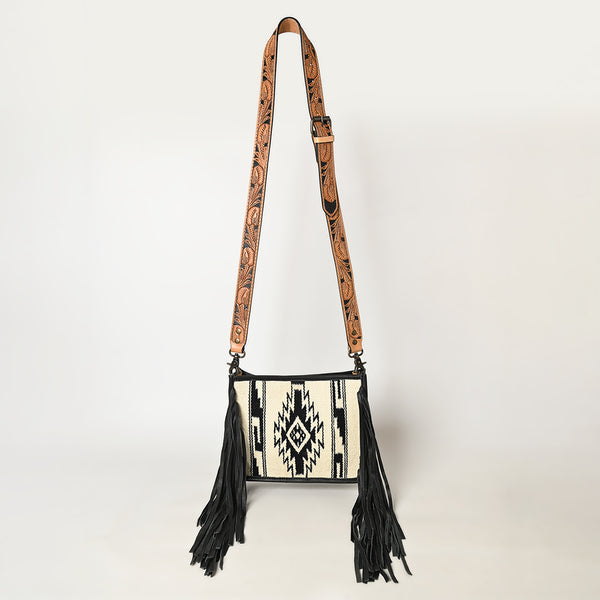 ADBG324 American Darling Saddle Blanket Fringes Messenger Bag