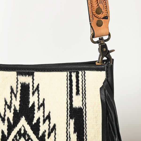 ADBG324 American Darling Saddle Blanket Fringes Messenger Bag