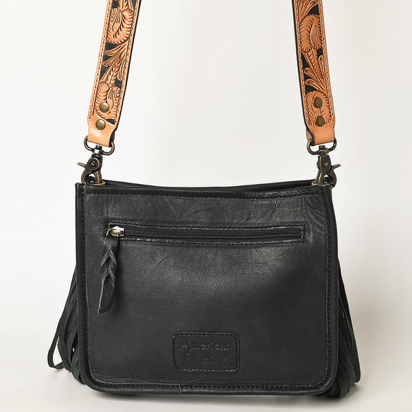ADBG324 American Darling Saddle Blanket Fringes Messenger Bag