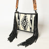 ADBG324 American Darling Saddle Blanket Fringes Messenger Bag