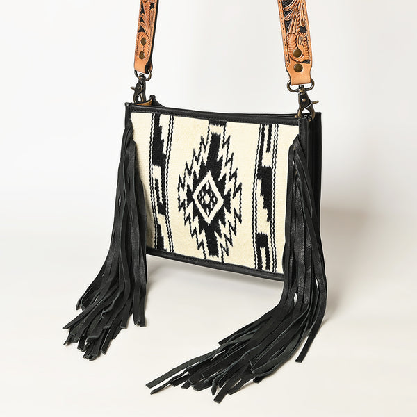 ADBG324 American Darling Saddle Blanket Fringes Messenger Bag