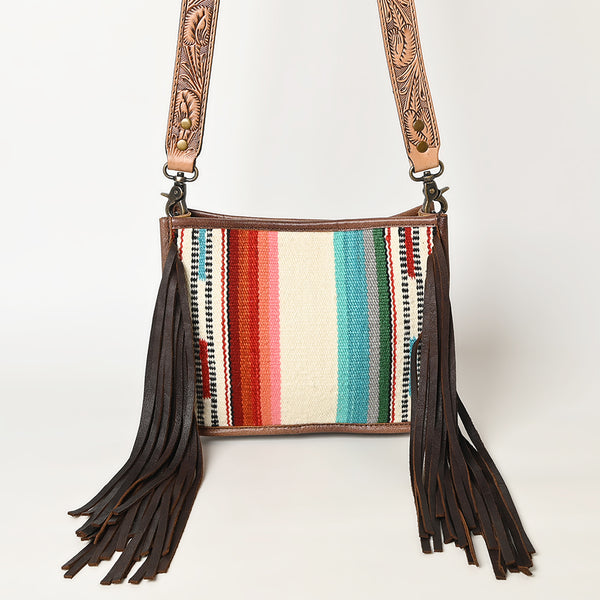 ADBG324 American Darling Saddle Blanket Fringes Messenger Bag