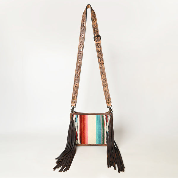 ADBG324 American Darling Saddle Blanket Fringes Messenger Bag