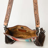ADBG324 American Darling Saddle Blanket Fringes Messenger Bag