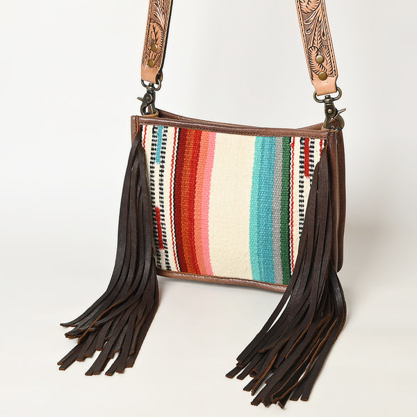 ADBG324 American Darling Saddle Blanket Fringes Messenger Bag