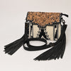 ADBG587 American Darling Hand Tooled Floral Carved & Saddle Blanket Western Cross body Bag