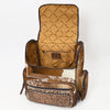 ADBG860 American Darling Western Wool & Cowhide Backpack with Tooled Leather Accent Pocket