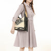 ADBG1390 American Darling Western Leather Hobo Bag with Fringe & Handwoven Saddle Blanket - Genuine Leather Tote