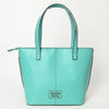 ADBGZ789 Hand-Tooled Leather Tote Bag - Western Floral Design