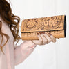 LC-ADBGZ790A Wallet Genuine Western Leather Women Bag