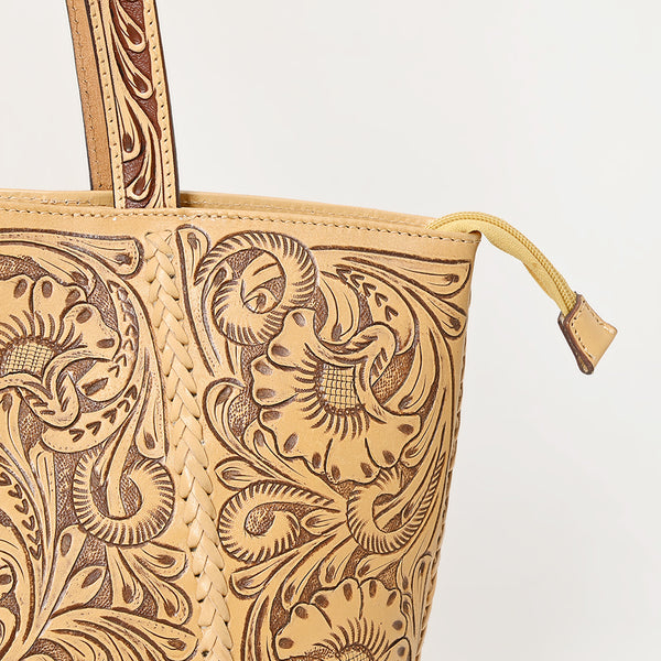 LC-ADBGZ792 Hand-Tooled Floral Western Leather Tote Bag - American Darling