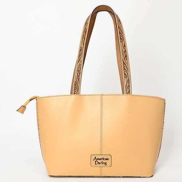 LC-ADBGZ792 Hand-Tooled Floral Western Leather Tote Bag - American Darling