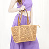 LC-ADBGZ792 Hand-Tooled Floral Western Leather Tote Bag - American Darling