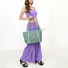 LC-ADBGZ792 Hand-Tooled Floral Western Leather Tote Bag - American Darling