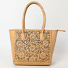 ADBGZ794 Hand-Tooled Leather Western Tote with Braided Handles - American Darling