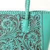 ADBGZ794 Hand-Tooled Leather Western Tote with Braided Handles - American Darling