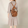 ADBGA507 American Darling Western Leather Backpack Hand Tooled Hair-On Cowhide