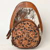 ADBGA507 American Darling Western Leather Backpack Hand Tooled Hair-On Cowhide