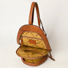 ADBGA507 American Darling Western Leather Backpack Hand Tooled Hair-On Cowhide