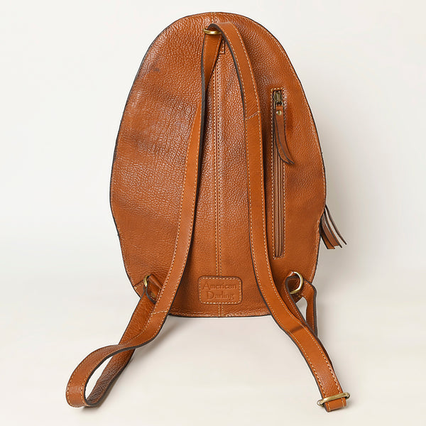 ADBGA507 American Darling Western Leather Backpack Hand Tooled Hair-On Cowhide