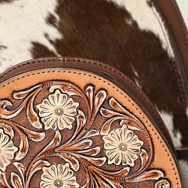 ADBGA508 American Darling Western Leather Backpack Hand Tooled Cowhide Purse