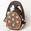 ADBGA508 American Darling Western Leather Backpack Hand Tooled Cowhide Purse