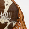 ADBG1400 American Darling Western Hair-On Cowhide Fringe Backpack Bag with Genuine Leather by American Darling