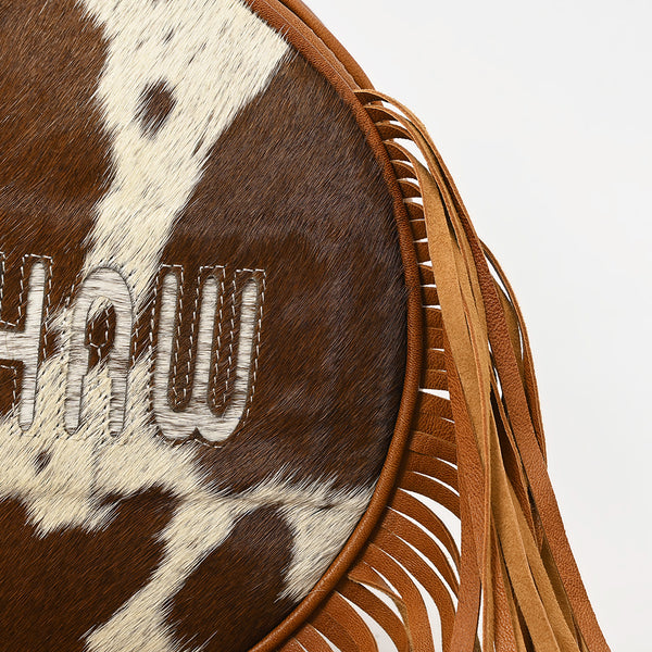 ADBG1400 American Darling Western Hair-On Cowhide Fringe Backpack Bag with Genuine Leather by American Darling