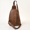 ADBG1146 American Darling Floral Hand Tooled Bag -Hair on Cowhide Sling
