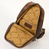 ADBG1146 American Darling Floral Hand Tooled Bag -Hair on Cowhide Sling