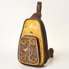 ADBG1146 American Darling Floral Hand Tooled Bag -Hair on Cowhide Sling
