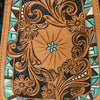 ADBG1146 American Darling Floral Hand Tooled Bag -Hair on Cowhide Sling