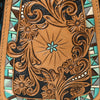 ADBG1146 American Darling Floral Hand Tooled Bag -Hair on Cowhide Sling