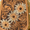 ADBG1146 American Darling Floral Hand Tooled Bag -Hair on Cowhide Sling