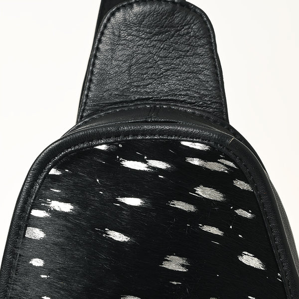 ADBG1146 American Darling Floral Hand Tooled Bag -Hair on Cowhide Sling