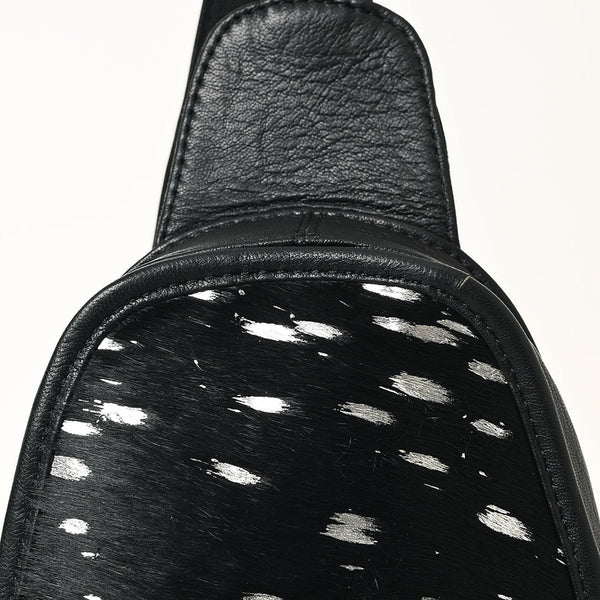 ADBG1146 American Darling Floral Hand Tooled Bag -Hair on Cowhide Sling