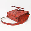 ADBG1412 American Darling Western Hand-Tooled Genuine Leather Tote Bag for Everyday Carry