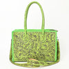 ADBG1412 American Darling Western Hand-Tooled Genuine Leather Tote Bag for Everyday Carry