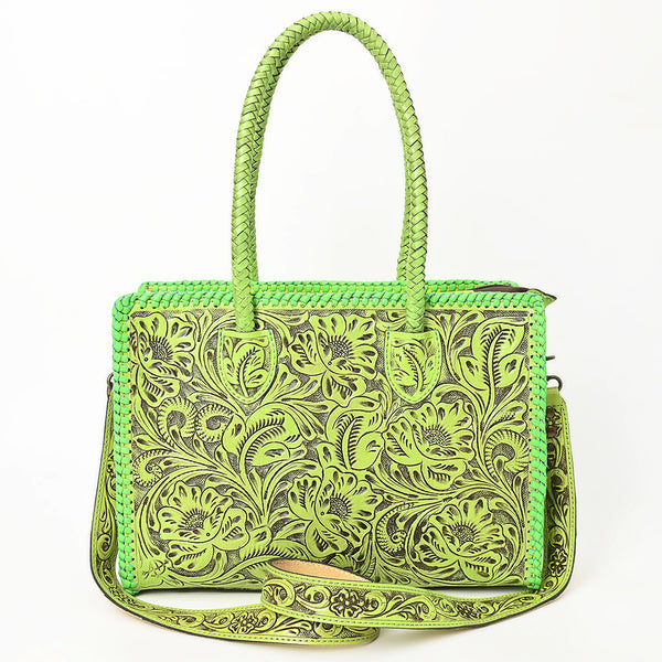 ADBG1412 American Darling Western Hand-Tooled Genuine Leather Tote Bag for Everyday Carry